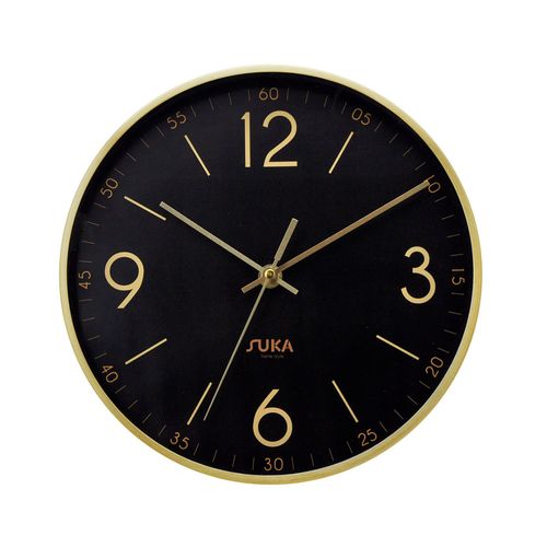 Reloj Gold Style Negro/Blanco 25Cm Suka