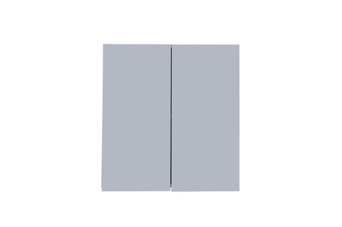 Alacena 2 Puertas Potenza Gris Perla 0.60 Cm Ricchezze