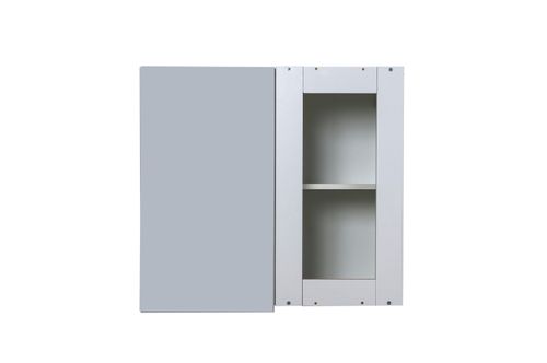 Alacena Potenza Esquina 1 Puerta Gris Perla  0.68 Cm Ricchezze