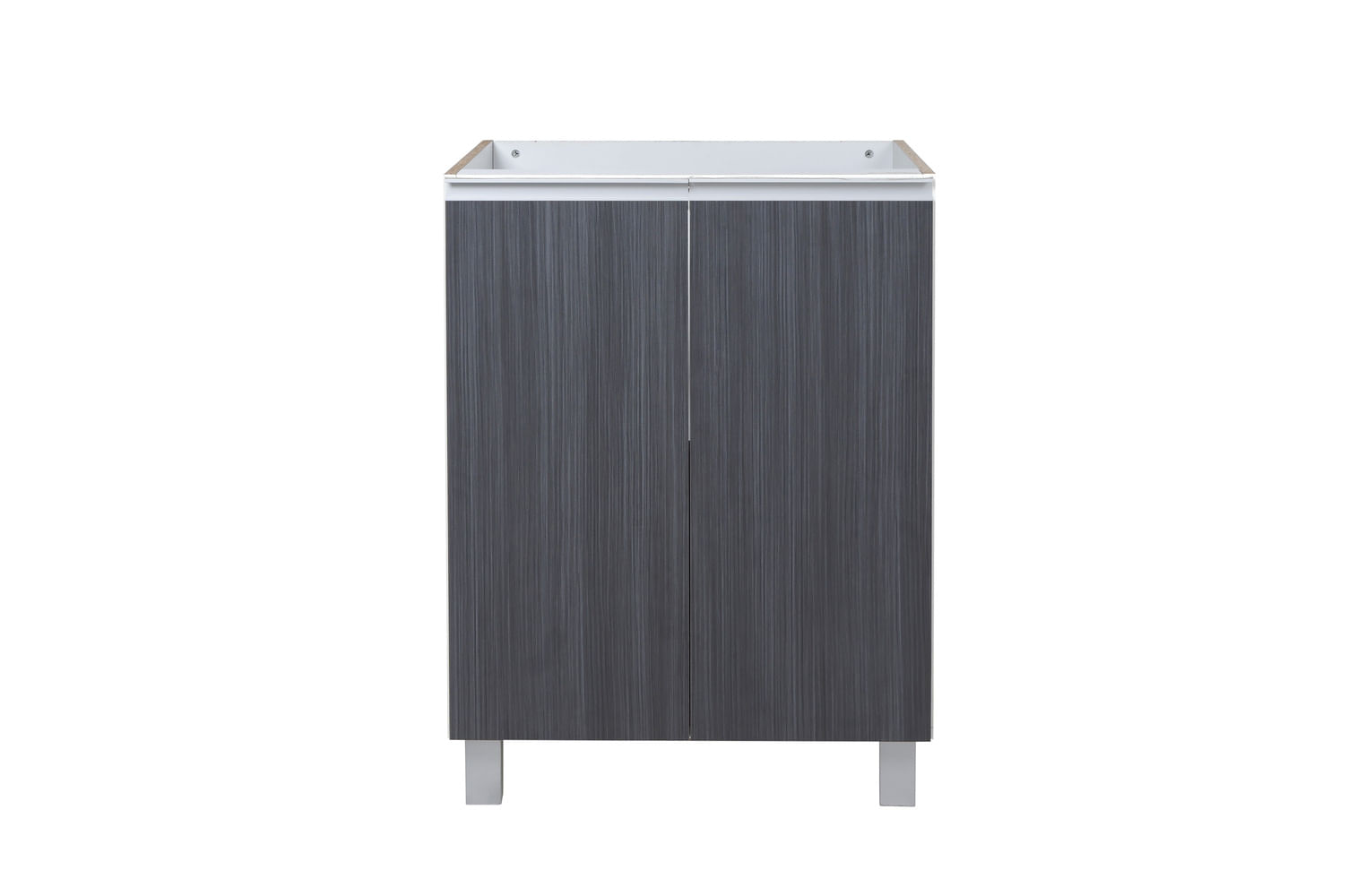 Bajo Mesada Potenza Melamina 81,9x60x57,7 Cm 2 Puertas Antracita Ricchezze