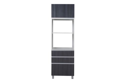 Multiuso 1 Puerta 3 Cajones Antracita Potenza 0.60 Cm Ricchezze