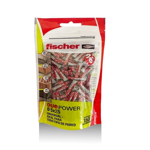 Taco Duopower 5 Mm x 25 Mm 150U Pouch Fischer