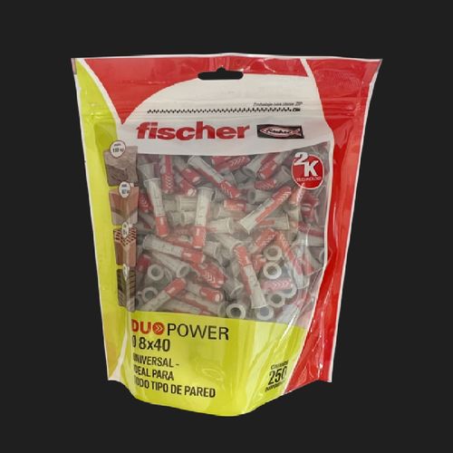 Taco Duopower 8 Mm x 40 Mm 250U Pouch Fischer