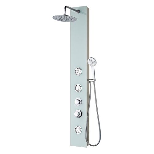 Columna de Ducha Vidrio Blanco 150x20x41 cm Vessanti
