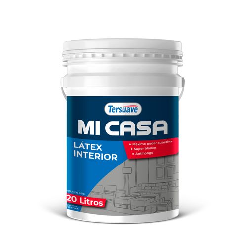 Latex Interior Blanco 20 L Tersuave Mi Casa