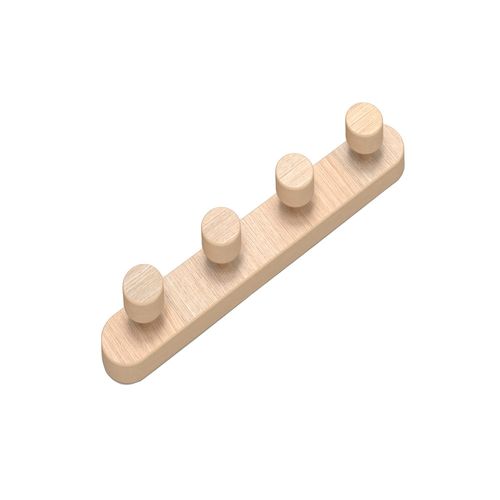 Perchero Pared Boton x 4 Roble Casalivre