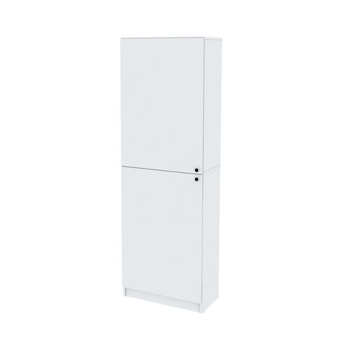 Organizador Boho 2 Puertas 32 X 60 X 180 Cm Blanco Centro Estant