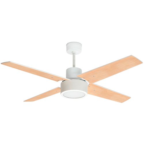 Ventilador De Techo 4 Paletas Madera Led Protalia