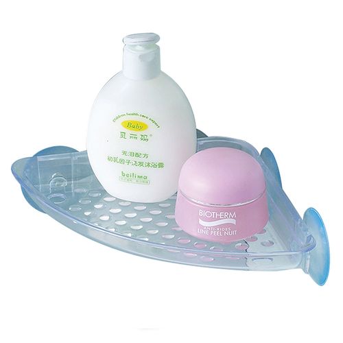 Canasto Organizador Esquinero Succión Pi Clear 25X18X2.5 Cm Cotidiana
