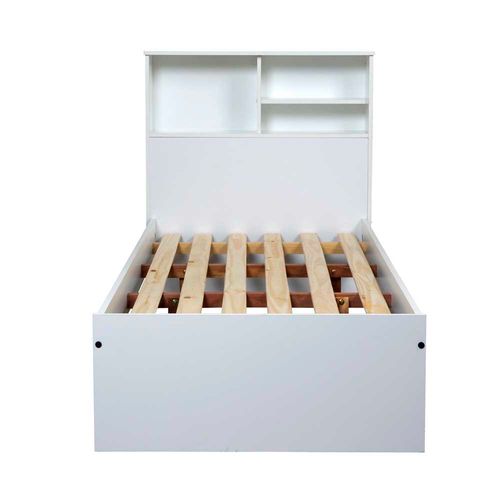 Cama Funcional 1 Plaza 213x89.8x102Cm Blanco Ricchezze