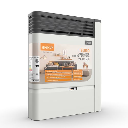 Calefactor Euro Tiro Balanceado 35Kcal Emegé