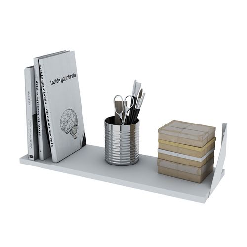 Estante Kit Melamina Con Soporte Blanco 60X1,5X20Cm Centro Estant