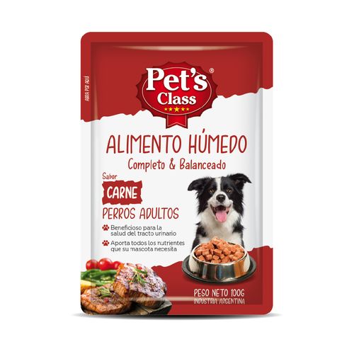 Pouch Pet`S Class Perro Carne 100 Gr