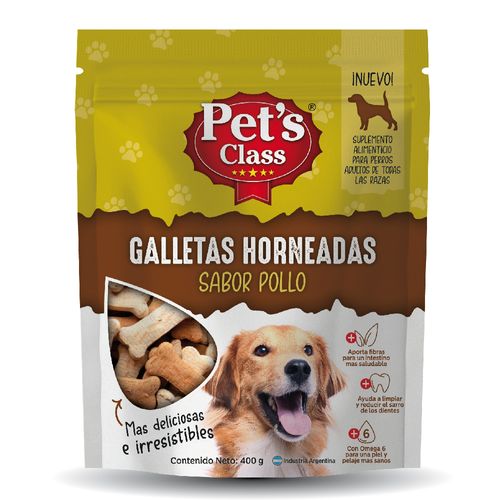 Galletitas Para Perro Pet's Class Sabor Pollo x400 Gr