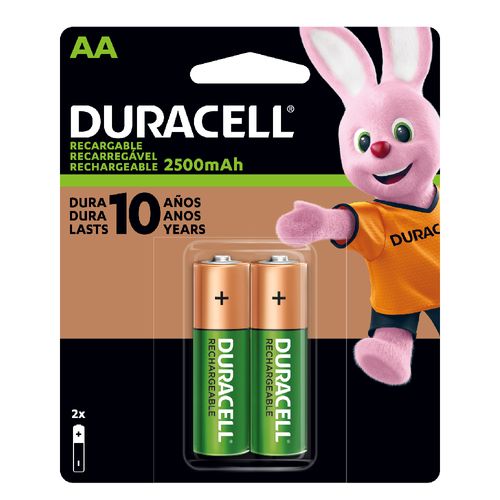 Pila Recargable AA X 2 Duracell