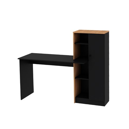 Escritorio Cadiz 118.5X143.5X50 Cm Negro/Paraiso