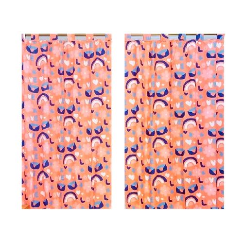 Set X2 Cortinas Micro Infantil 130x150 Cm Blanco Paris