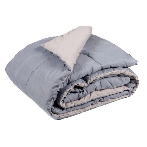 Acolchado 180 Gr Gris Beige Queen 220x235 Cm Lantermo