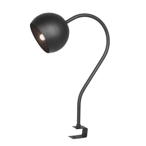 Lampara Escritorio Con Pinza Labe 1 Luz E27 Negro Don Bell