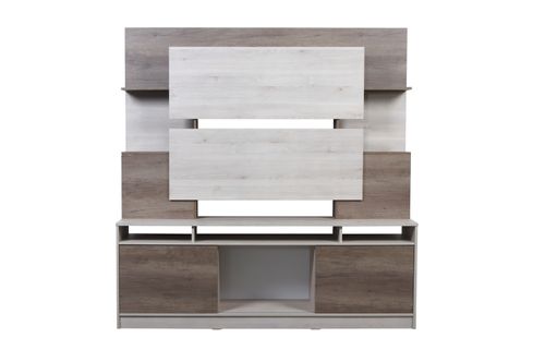 Centro de Entretenimiento 2 Puertas 180X45X184Cm Pino Gris Ricchezze
