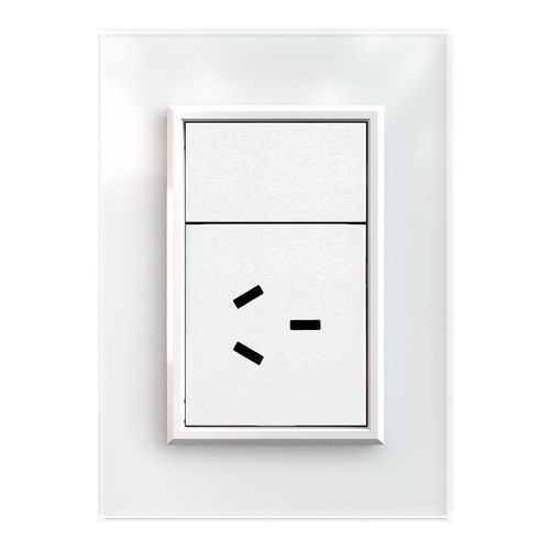 Linea Armada Cristal Toma 20A Blanco Jeluz