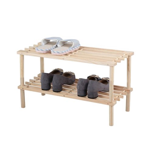 Organizador De Zapatos Cedro 2 Niveles Cotidiana