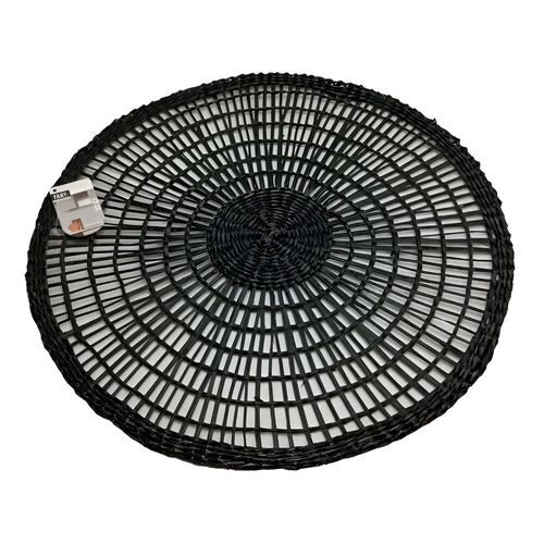 Individual Fibra Negro 38 Cm Fary Home