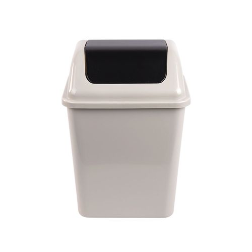 Cesto de basura Tapa Vaivén Plateado 7.6 Lts Cotidiana