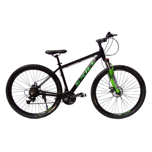Bicicleta R29 Aluminio 21 Velocidades Negra-Verde Skil