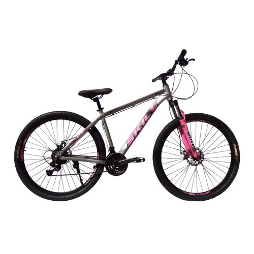 Bicicleta L Rodado 29 Aluminio Gris/Fucsia Skill