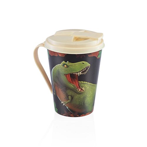 Jarro Mug Con Tapa Dinosaurios Cotidiana