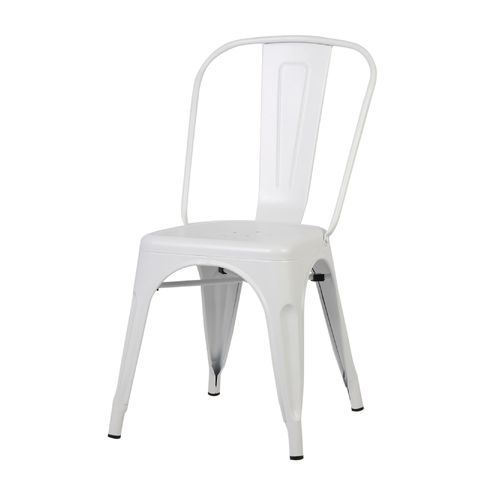 Silla Tolix  45X45X85 Cm Blanco Kuma Home