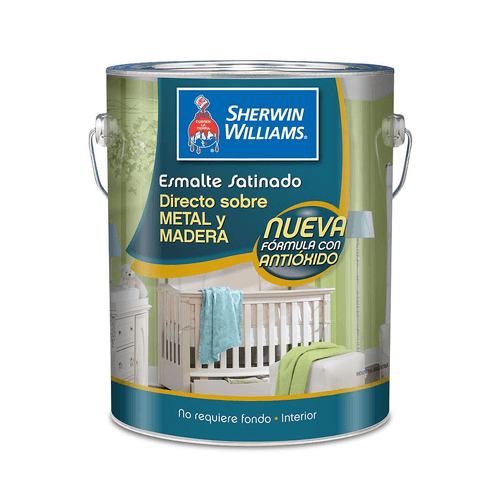 Esmalte Blanco Satinado 4 L Sherwin Williams