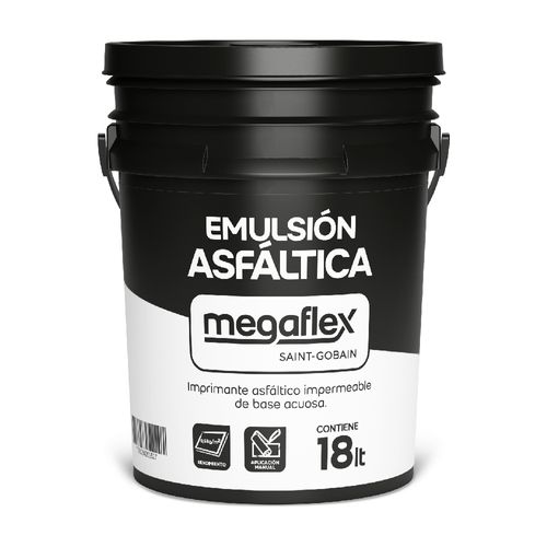 Emulsión Asfaltica Premium 18 Kg Megaflex