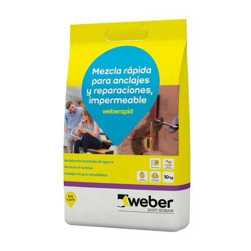 Mortero Reparador Rapido 10 Kg Weber