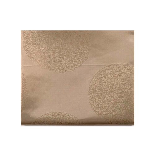 Cortina Jacquard Circulos Beige Con Ganchos Amalfi