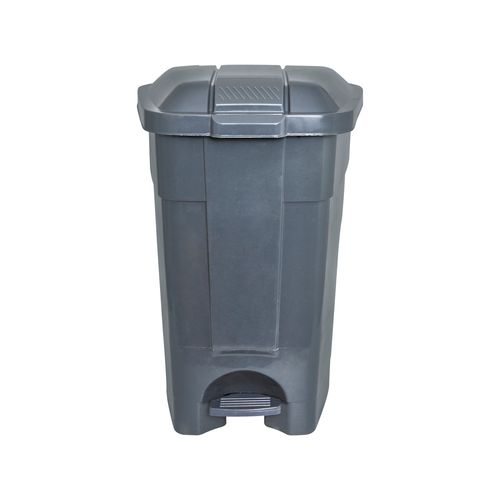 Basurero Plastico Pedal Con Ruedas 85 L Cotidiana