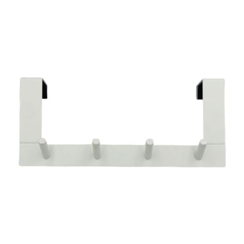 Perchero Para Puerta 4 Ganchos Blanco 28x12x7 Cm Suka