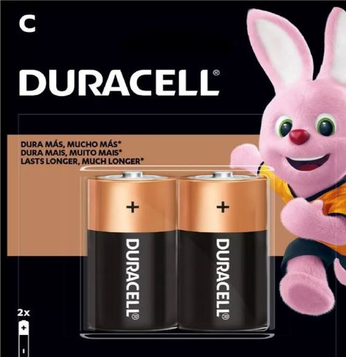 Pila Alcalina C X2 U Duracell