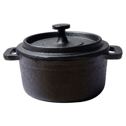 mini olla parrillera hierro fundido 10cm