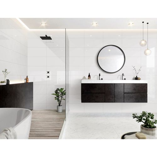 Revestimiento Blanco Brillante 2XW9000 30X60 1.44 Mts Foshan