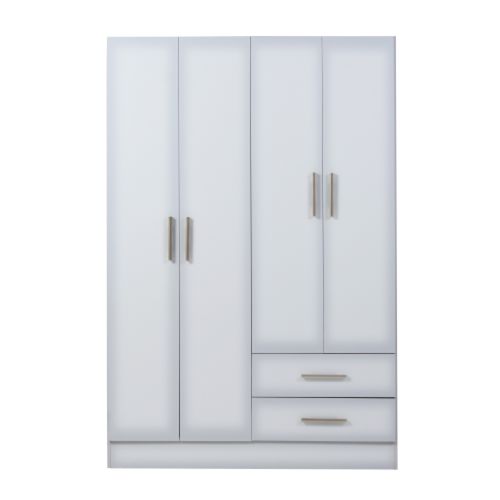 Placard 4 Puertas 120x47x182Cm Blanco Ricchezze