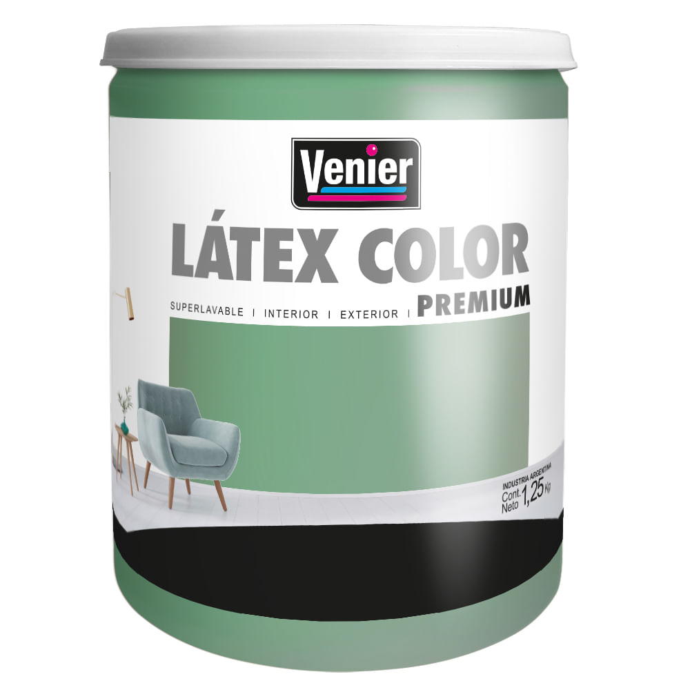 Pintura Látex Interior Verde Mate 1.25 Kg Venier