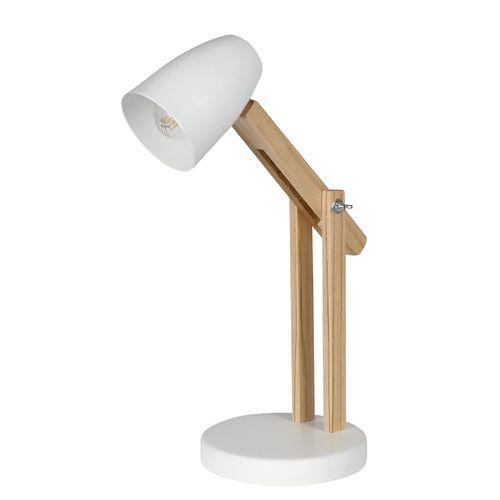 Lampara Escritorio Flex E27 Paraiso Blanca Carilux