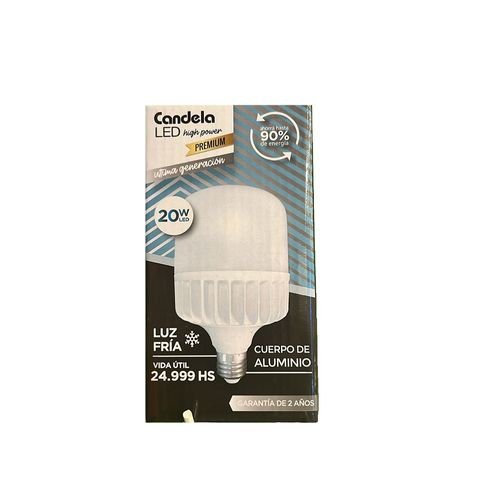Led High Pw Alumbrado E27 20W Fría Candela