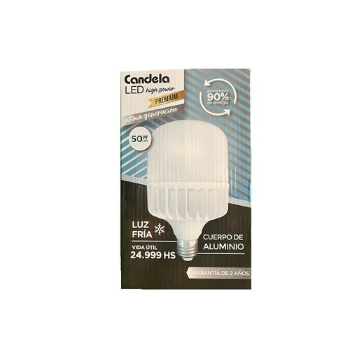 Led High Pw Alumbrado E27 50W Fría Candela