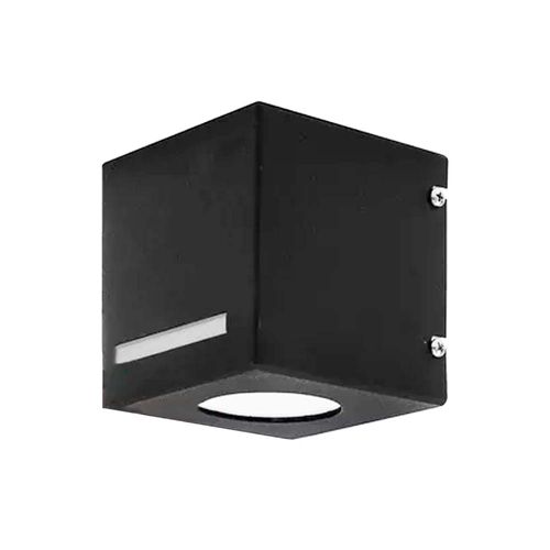 Aplique Difusor Bolonia 1 Luz Gu10 Negro Ferrolux