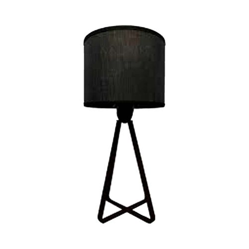 Velador Piramide Gab 1 Luz E27 Negro Mon-Can