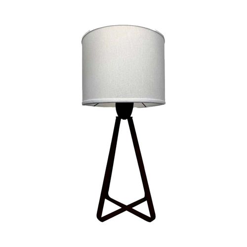 Velador Piramide Gab 1 Luz E27 Blanco Mon-Can