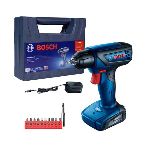 Taladro Atornillador Inalámbrico Bosch GSR 1000 Smart 12V +Kit